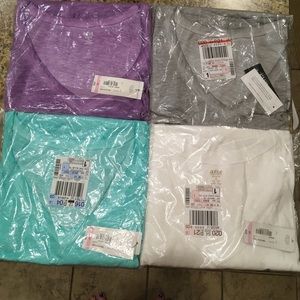 NWT 4 JC Penny Plus Size 5x relaxed fit t-shirts